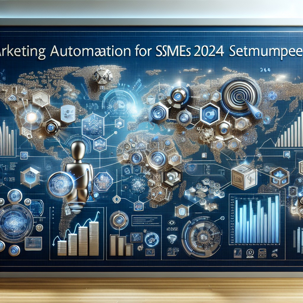 Image de couverture représentant le concept de marketing automation pour les PME en 2024.