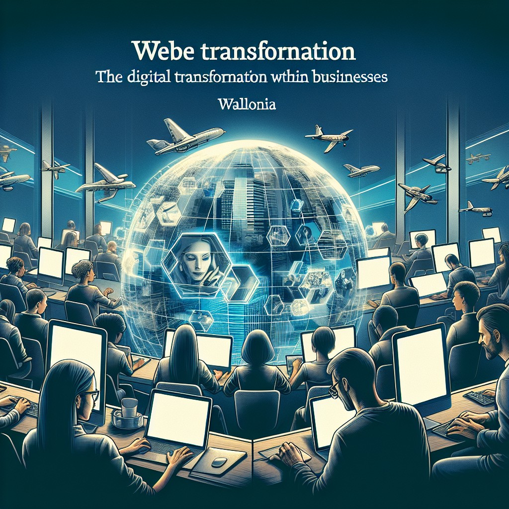 Image de couverture illustrant la transformation digitale dans les entreprises avec une agence web en Wallonie en 2024.