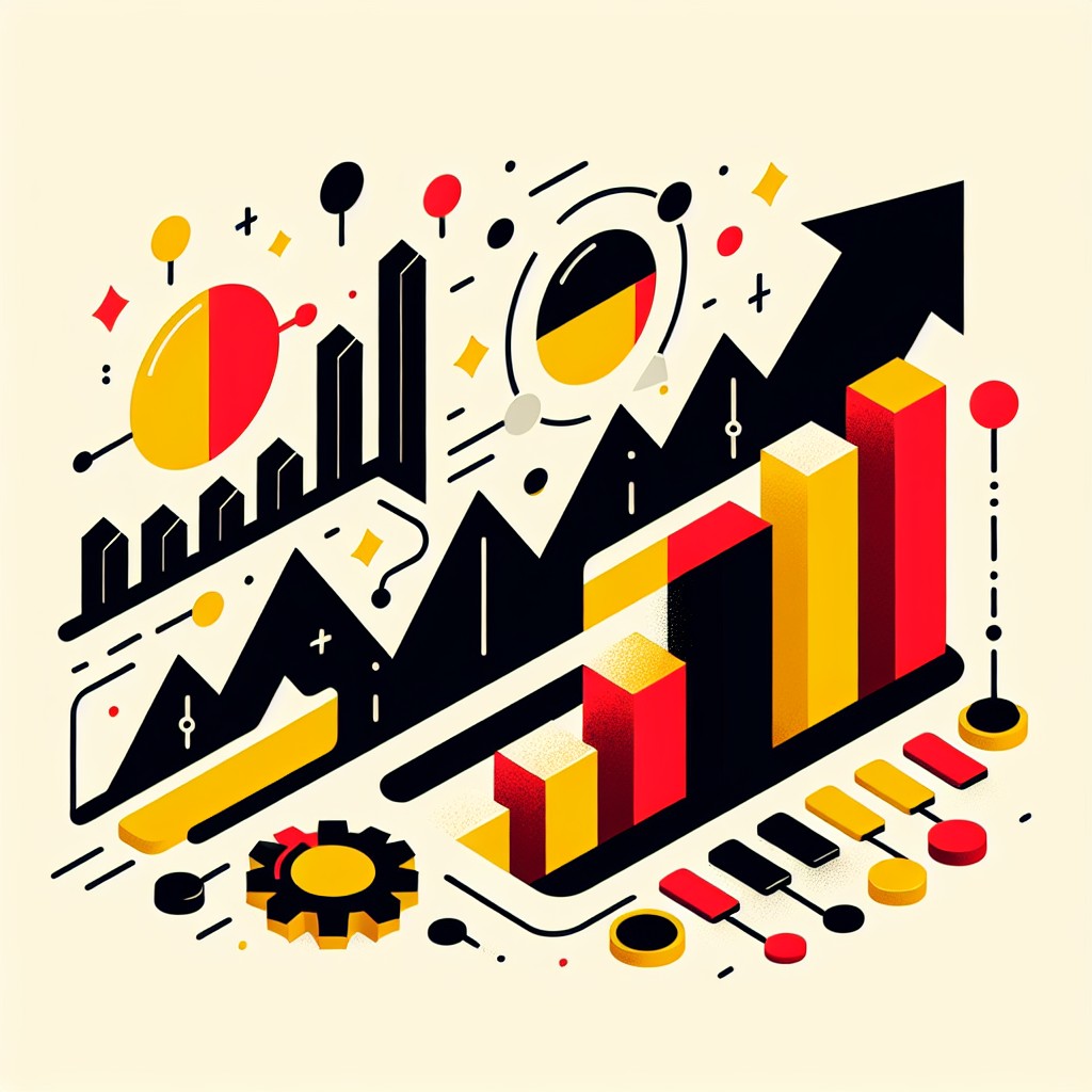 Graphisme symbolisant la croissance du contenu digital en Belgique