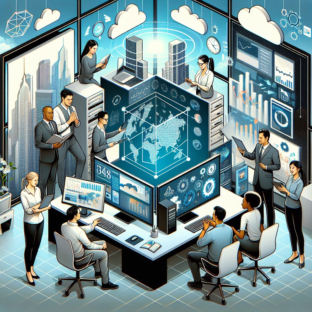 Une image de couverture illustrant la transformation digitale d'une PME avec des technologies modernes et connectées.