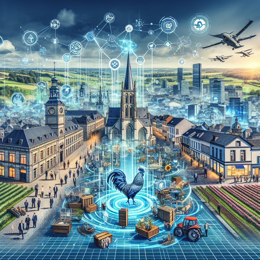 Vue dynamique de la transformation digitale en Wallonie avec entreprises innovantes