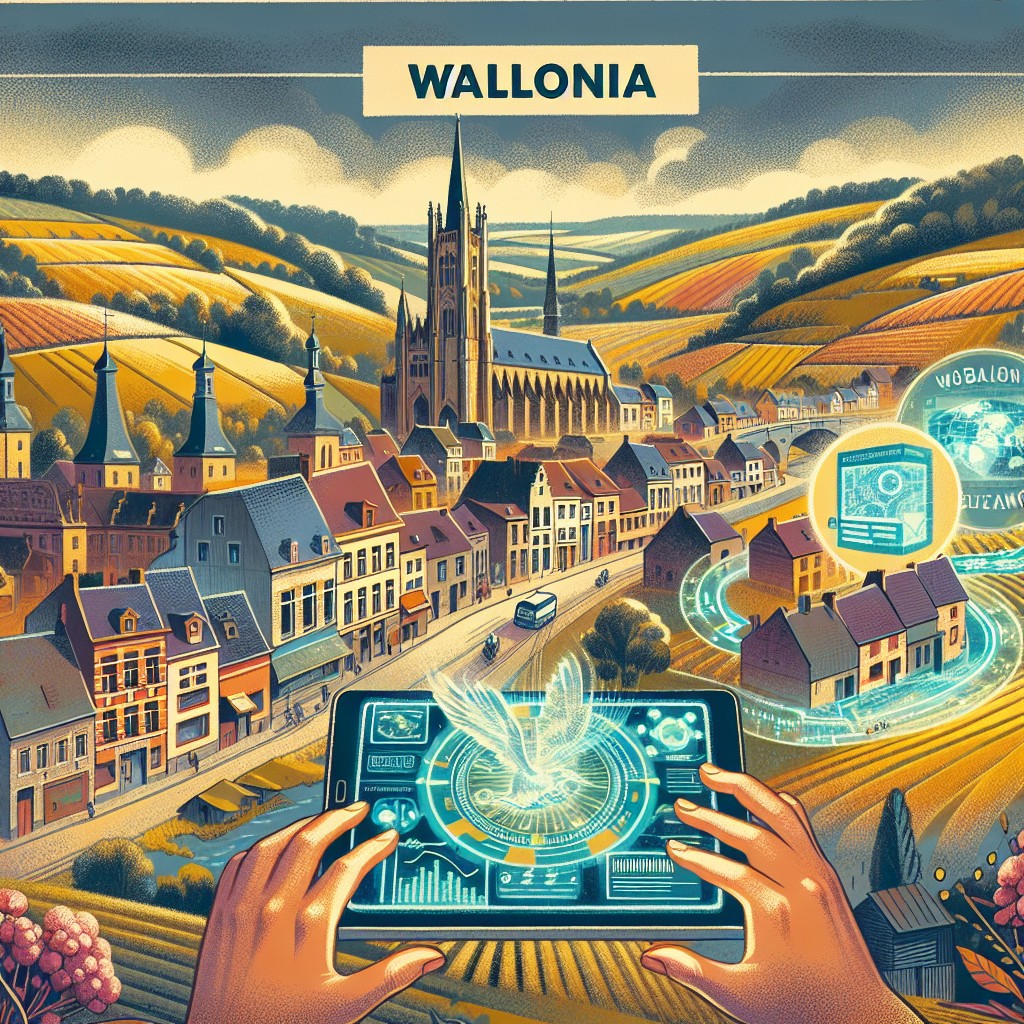 Couverture de l'article illustrant la Wallonie embrassant la modernité digitale