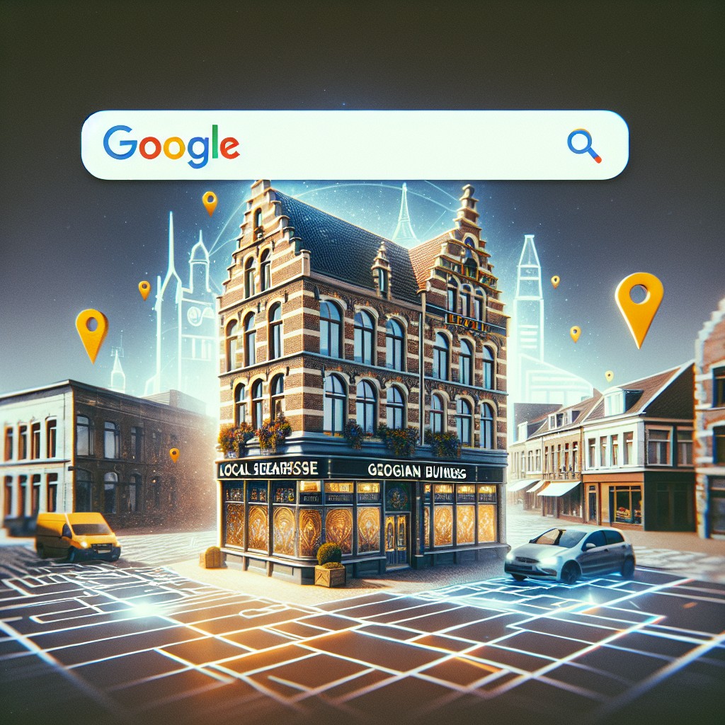 Image de couverture représentant une entreprise belge locale attirant des clients via des recherches géolocalisées sur Google.