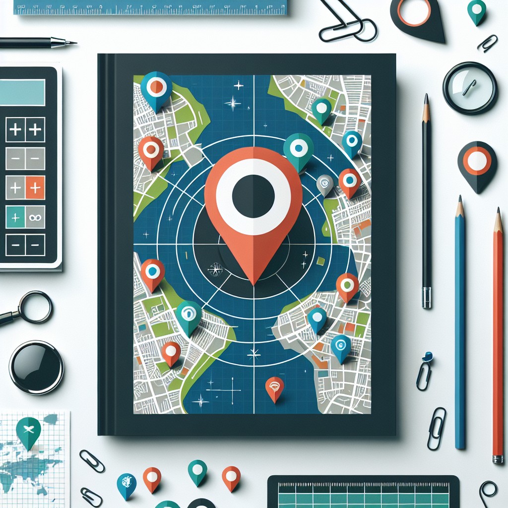 Couverture d'un article intitulé 'Introduction au SEO Local et son importance', montrant une carte géographique et des icônes de localisation.