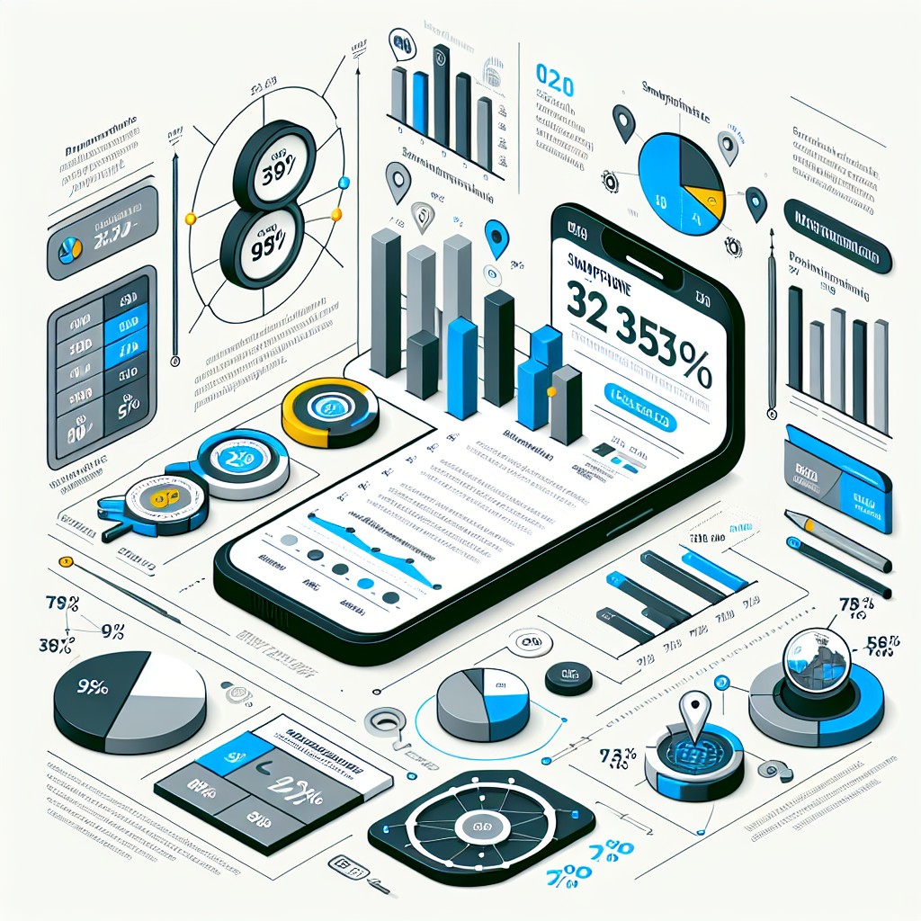 Graphique montrant l'importance du SEO mobile avec des statistiques sur l'utilisation des smartphones en Belgique