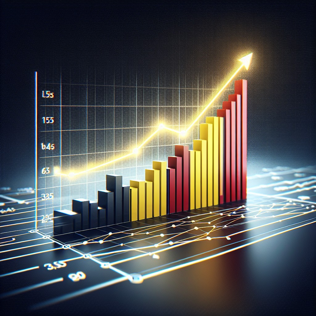 Graphique illustrant l'augmentation de la visibilité en ligne grâce au SEO en Belgique