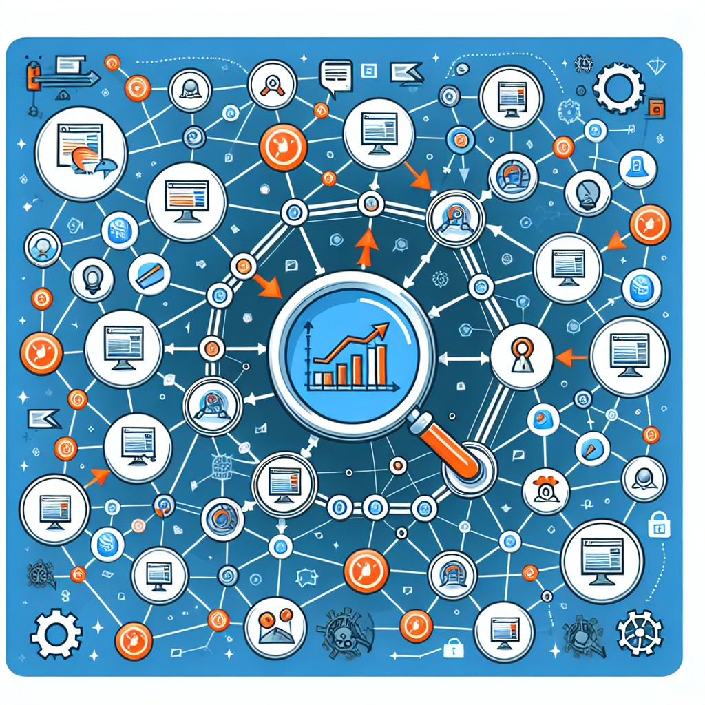 Illustration de l'importance des backlinks pour l'amélioration du référencement SEO.