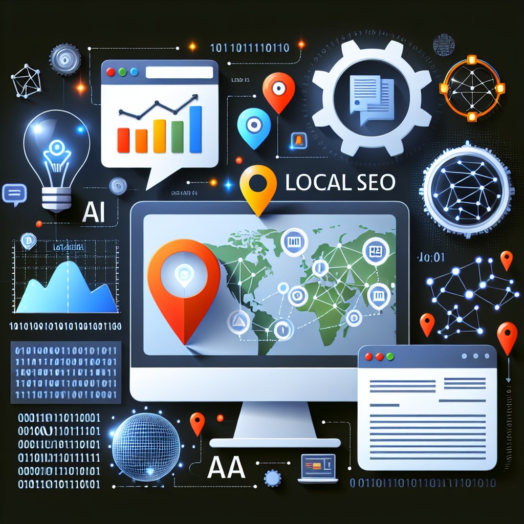 Couverture illustrant des outils d'IA et de SEO local en action