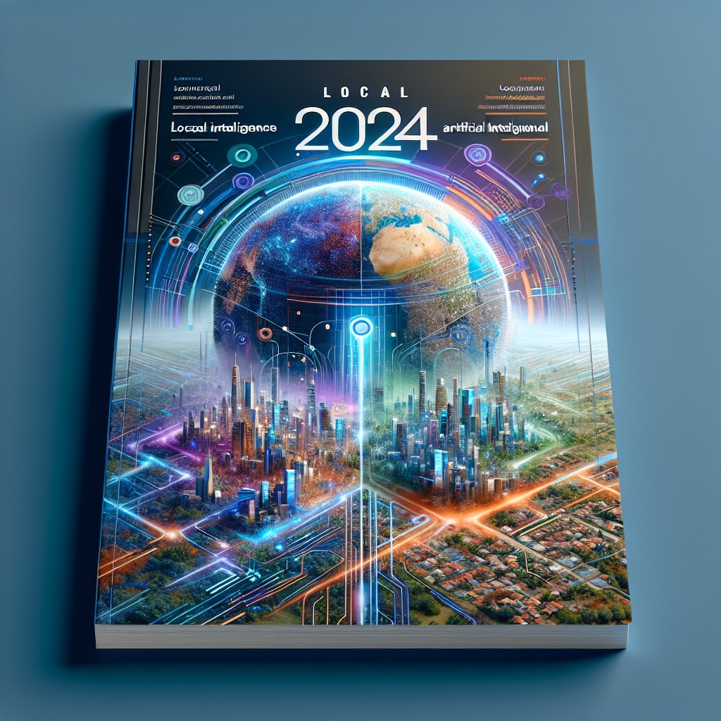 Couverture mettant en valeur l'importance du SEO local et de l'IA en 2024.