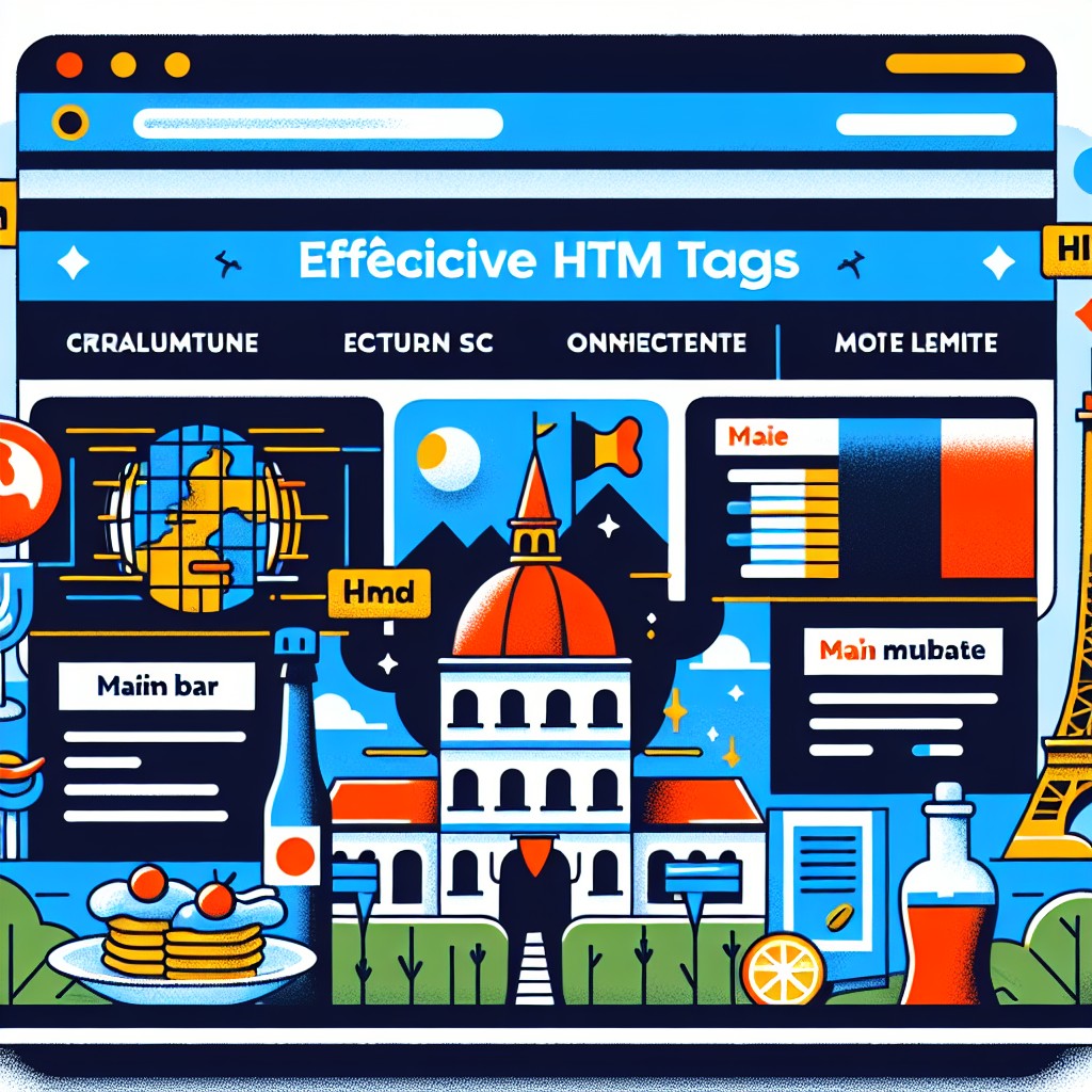 Illustration d'un site web optimisé avec des balises HTML efficaces en contexte belge.