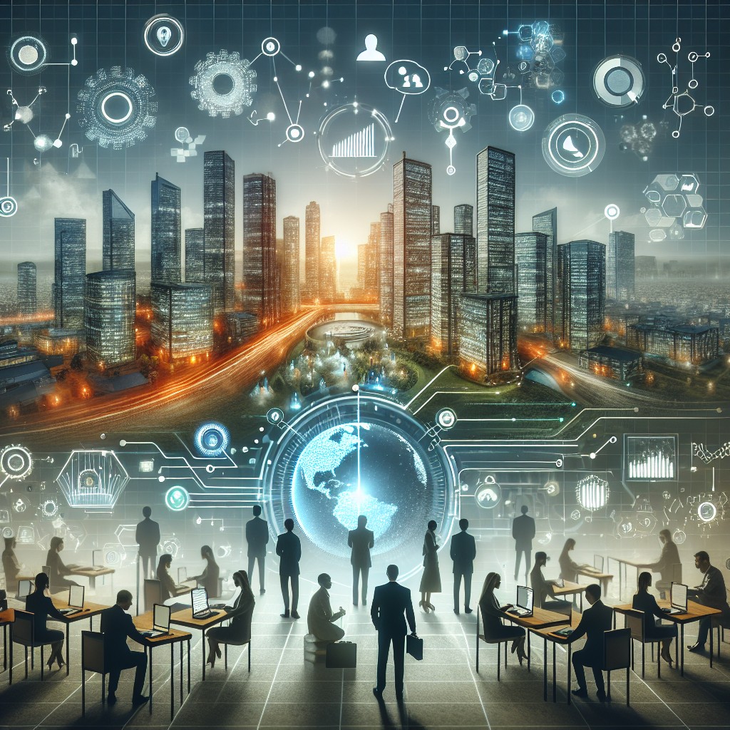 Image de couverture représentant la transformation digitale des PME avec des éléments visuels de technologie moderne.