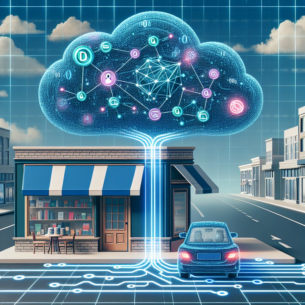 Image de couverture représentant une entreprise locale utilisant la technologie de l'intelligence artificielle pour améliorer sa visibilité en ligne.