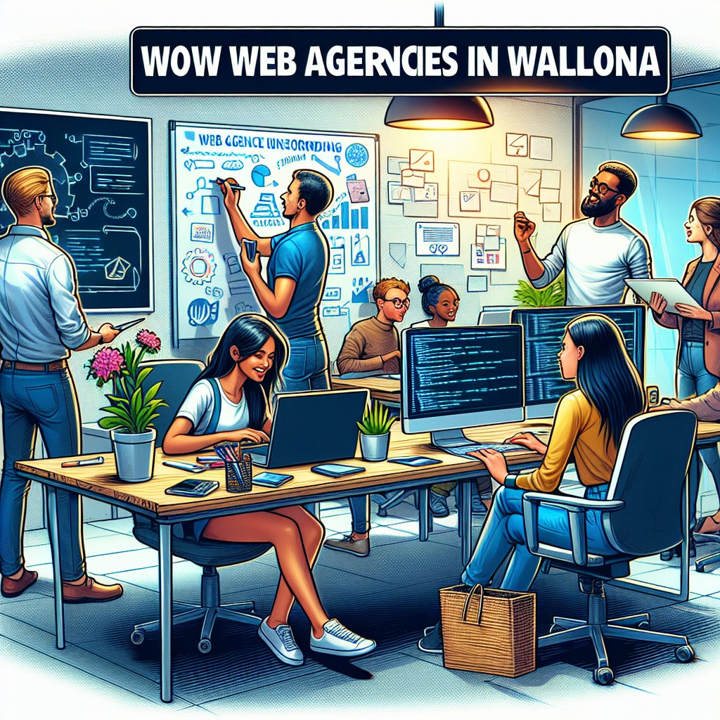 Image illustrant la montée en puissance des agences web en Wallonie avec une agence dynamique en action.