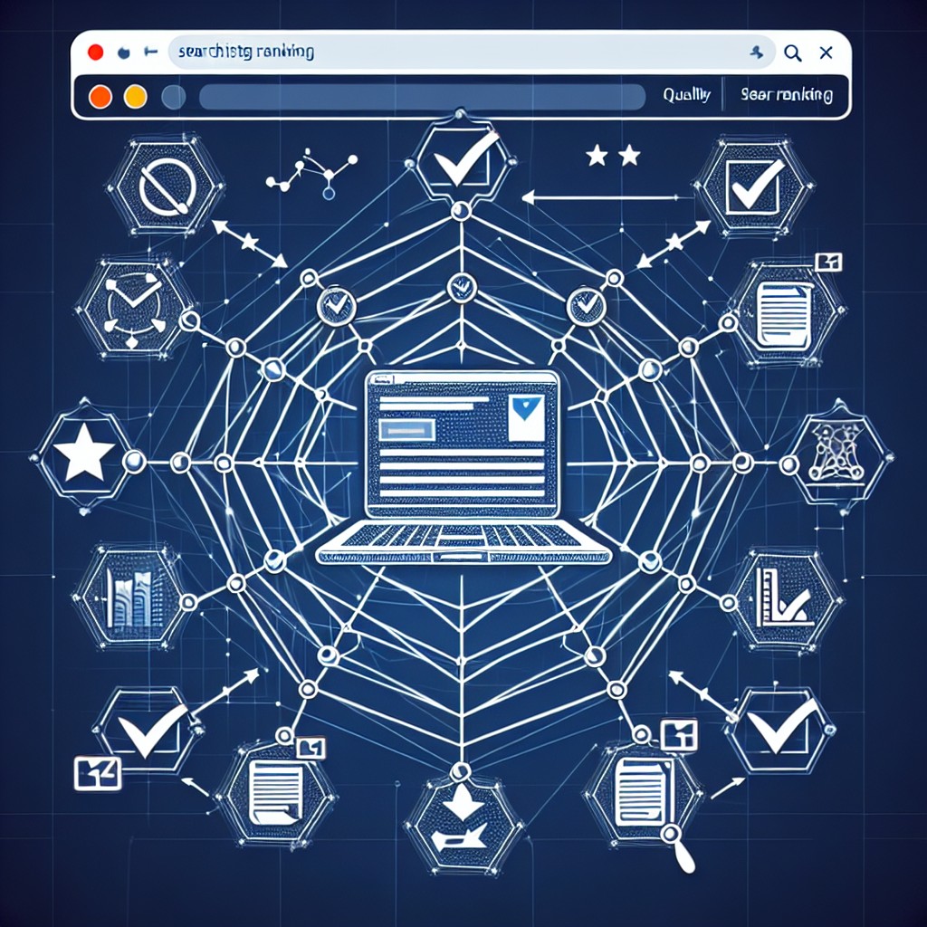 Image montrant la stratégie SEO avec backlinks de qualité pour améliorer le classement des sites Web.