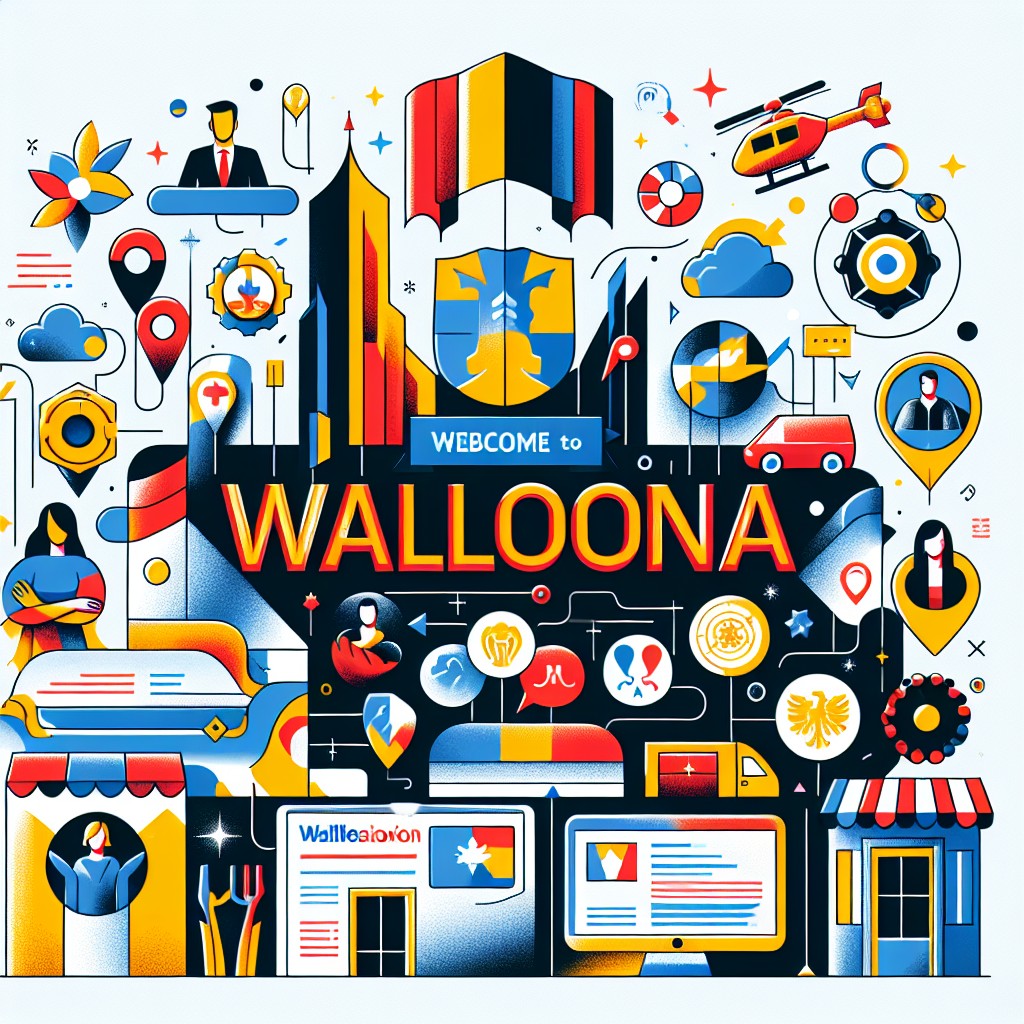 Image de couverture illustrant la diversité des services de création de sites web en Wallonie, avec logos des agences mentionnées.