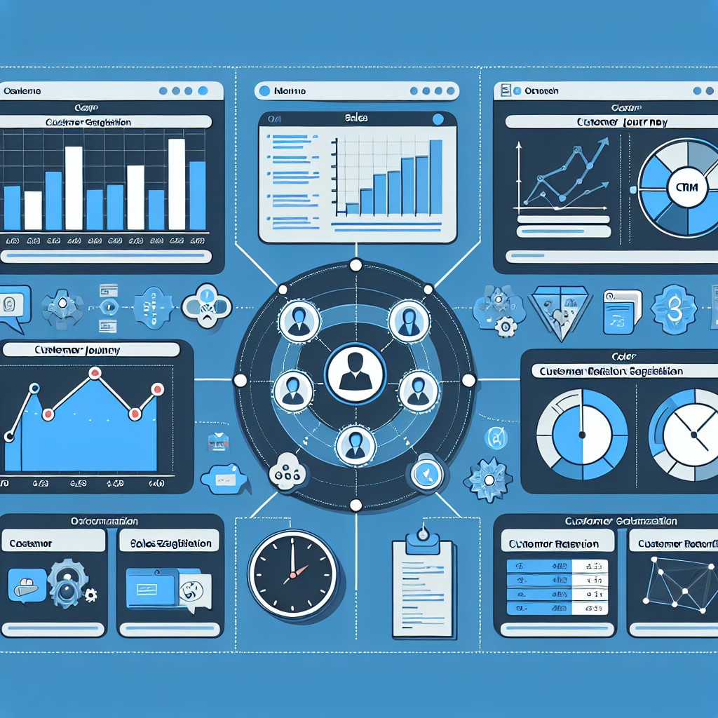 Visualisation d'un tableau de bord de CRM montrant l'optimisation des interactions clients.